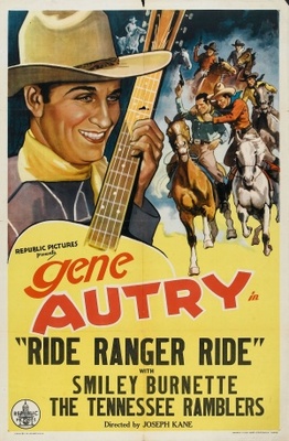 Ride Ranger Ride movie poster (1936) metal framed poster