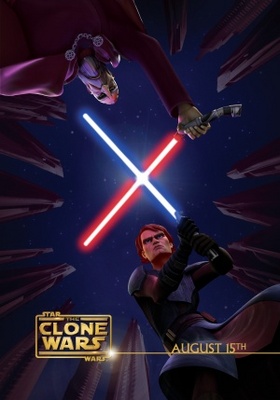 Star Wars: The Clone Wars movie poster (2008) metal framed poster