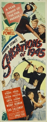 Sensations of 1945 movie poster (1944) canvas poster