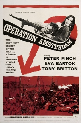 Operation Amsterdam movie poster (1959) Stickers MOV_d1b8ee8e