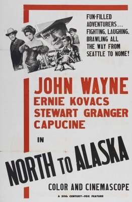 North to Alaska movie poster (1960) pillow