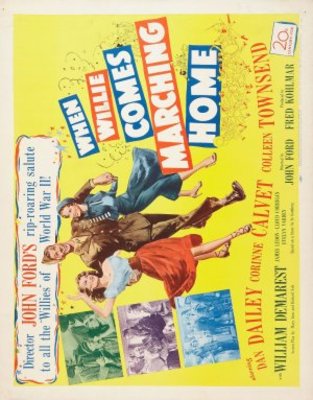 When Willie Comes Marching Home movie poster (1950) canvas poster