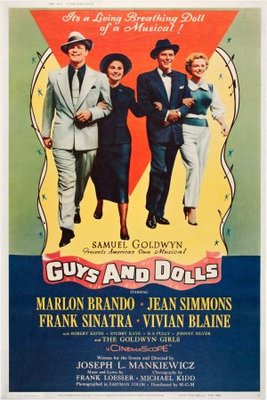 Guys and Dolls movie poster (1955) Stickers MOV_d1f45e95