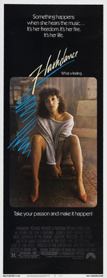 Flashdance movie poster (1983) wood print
