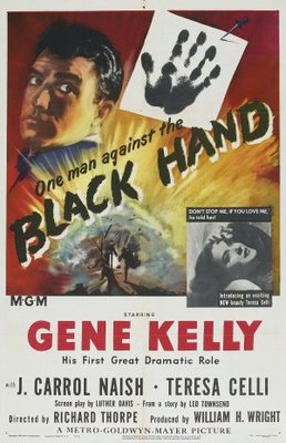 Black Hand movie poster (1950) pillow