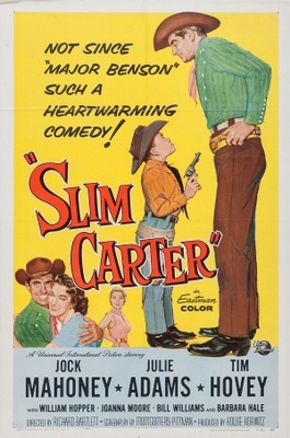 Slim Carter movie poster (1957) metal framed poster
