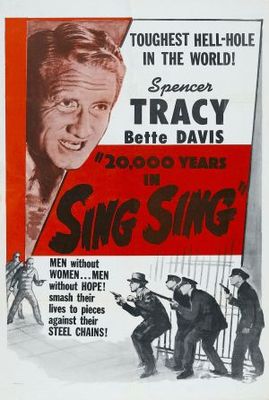 20,000 Years in Sing Sing movie poster (1932) poster with hanger
