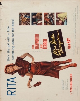 Miss Sadie Thompson movie poster (1953) wooden framed poster