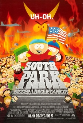 South Park: Bigger Longer & Uncut movie poster (1999) wood print