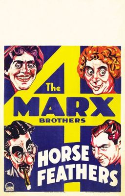 Horse Feathers movie poster (1932) wooden framed poster