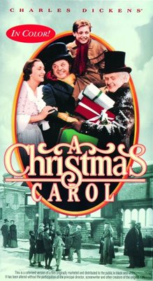 A Christmas Carol movie poster (1938) canvas poster