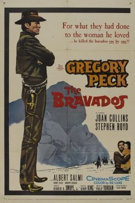 The Bravados movie poster (1958) wooden framed poster