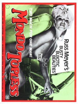 Mondo Topless movie poster (1966) pillow