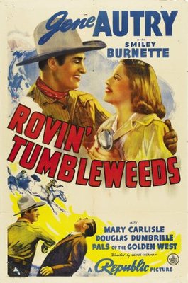 Rovin' Tumbleweeds movie poster (1939) metal framed poster