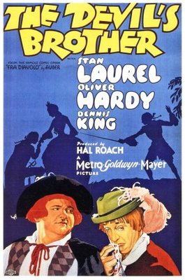 The Devil's Brother movie poster (1933) metal framed poster