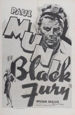 Black Fury movie poster (1935) wood print