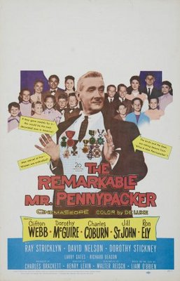 The Remarkable Mr. Pennypacker movie poster (1959) metal framed poster