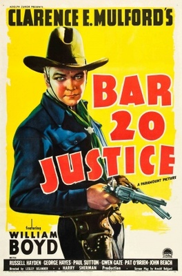 Bar 20 Justice movie poster (1938) Stickers MOV_d3b55260