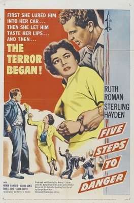 5 Steps to Danger movie poster (1957) pillow