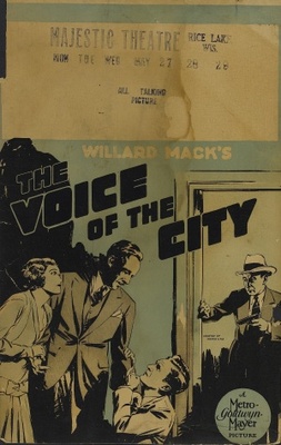 Voice of the City movie poster (1929) poster with hanger