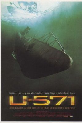 U-571 movie poster (2000) wooden framed poster