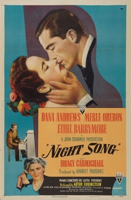 Night Song movie poster (1947) t-shirt