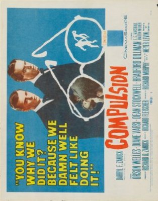 Compulsion movie poster (1959) metal framed poster