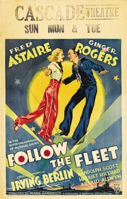 Follow the Fleet movie poster (1936) t-shirt