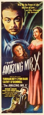 The Amazing Mr. X movie poster (1948) wood print