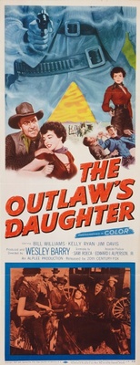 Outlaw's Daughter movie poster (1954) metal framed poster