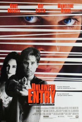 Unlawful Entry movie poster (1992) poster with hanger