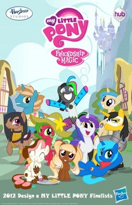 My Little Pony: Friendship Is Magic movie poster (2010) wood print