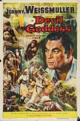 Devil Goddess movie poster (1955) wood print