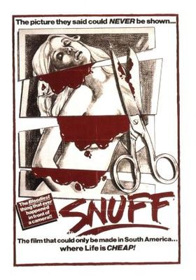 Snuff movie poster (1976) metal framed poster