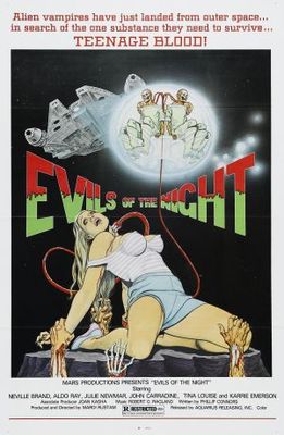Evils of the Night movie poster (1985) canvas poster