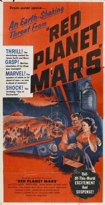 Red Planet Mars movie poster (1952) wood print