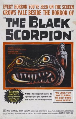 The Black Scorpion movie poster (1957) poster with hanger