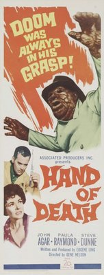 Hand of Death movie poster (1962) wooden framed poster