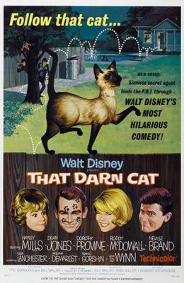 That Darn Cat! movie poster (1965) metal framed poster