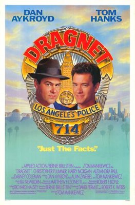 Dragnet movie poster (1987) canvas poster