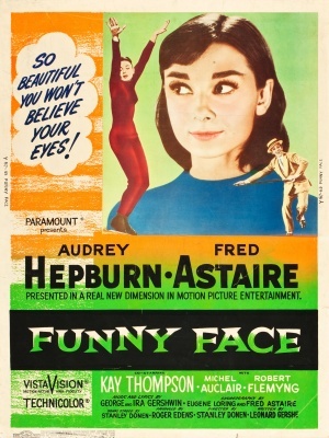 Funny Face movie poster (1957) metal framed poster