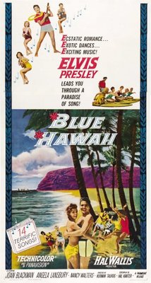 Blue Hawaii movie poster (1961) wood print