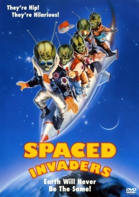 Spaced Invaders movie poster (1990) wood print