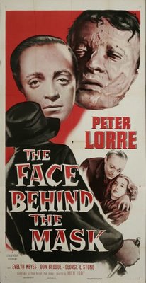The Face Behind the Mask movie poster (1941) wood print