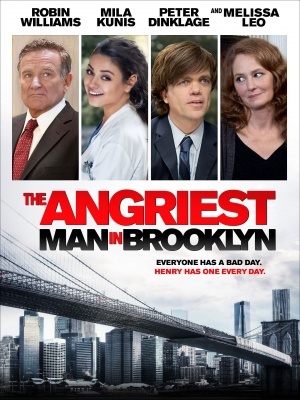 The Angriest Man in Brooklyn movie poster (2013) pillow