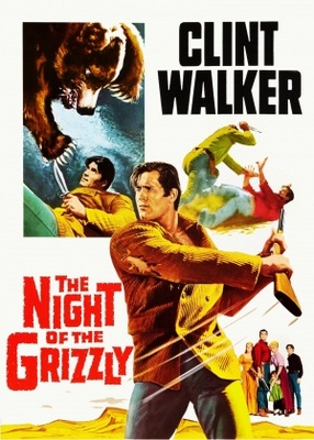 The Night of the Grizzly movie poster (1966) Stickers MOV_d6784e0b