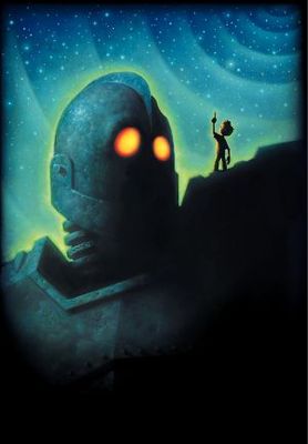 The Iron Giant movie poster (1999) wooden framed poster