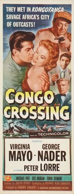 Congo Crossing movie poster (1956) canvas poster