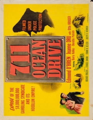 711 Ocean Drive movie poster (1950) tote bag