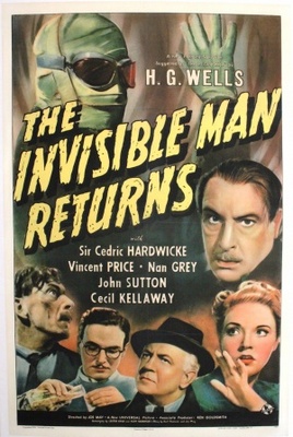 The Invisible Man Returns movie poster (1940) poster with hanger